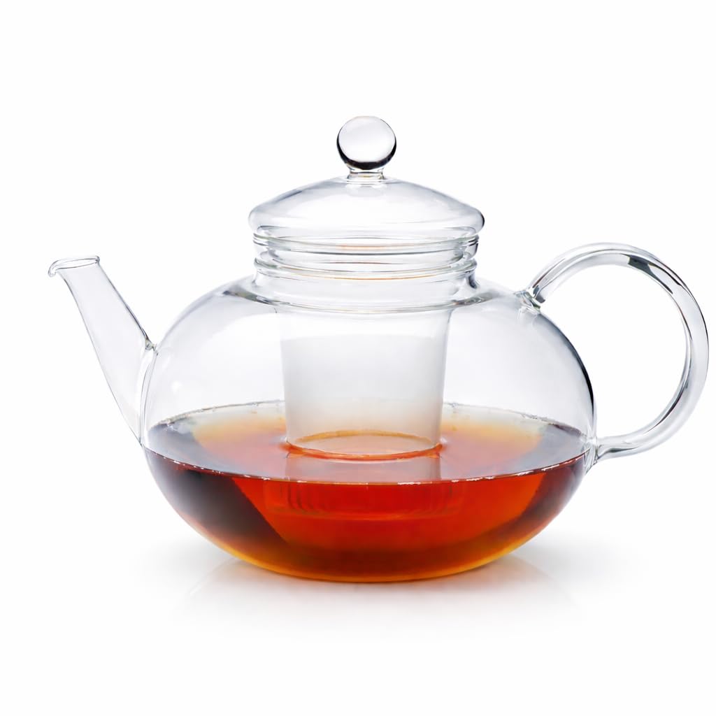 Trendglas Jena Teekanne Miko im klassischen Design mit Glassieb, 2 L 1 - Pack, 1 - Pack