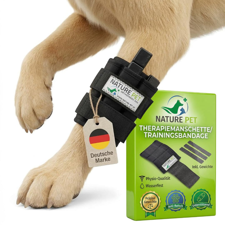 Nature Pet Therapiemanschette/Trainingsbandage mit Gewichten für Hunde (XL), XL