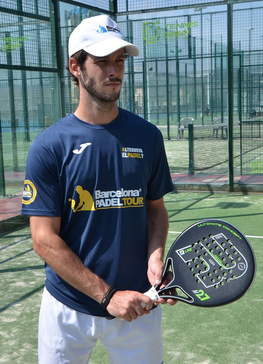 Barcelona Padel Tour - Te Gusta EL pádel - Men's T-Shirt with Short Sleeves - Padel Soft Touch & Qui