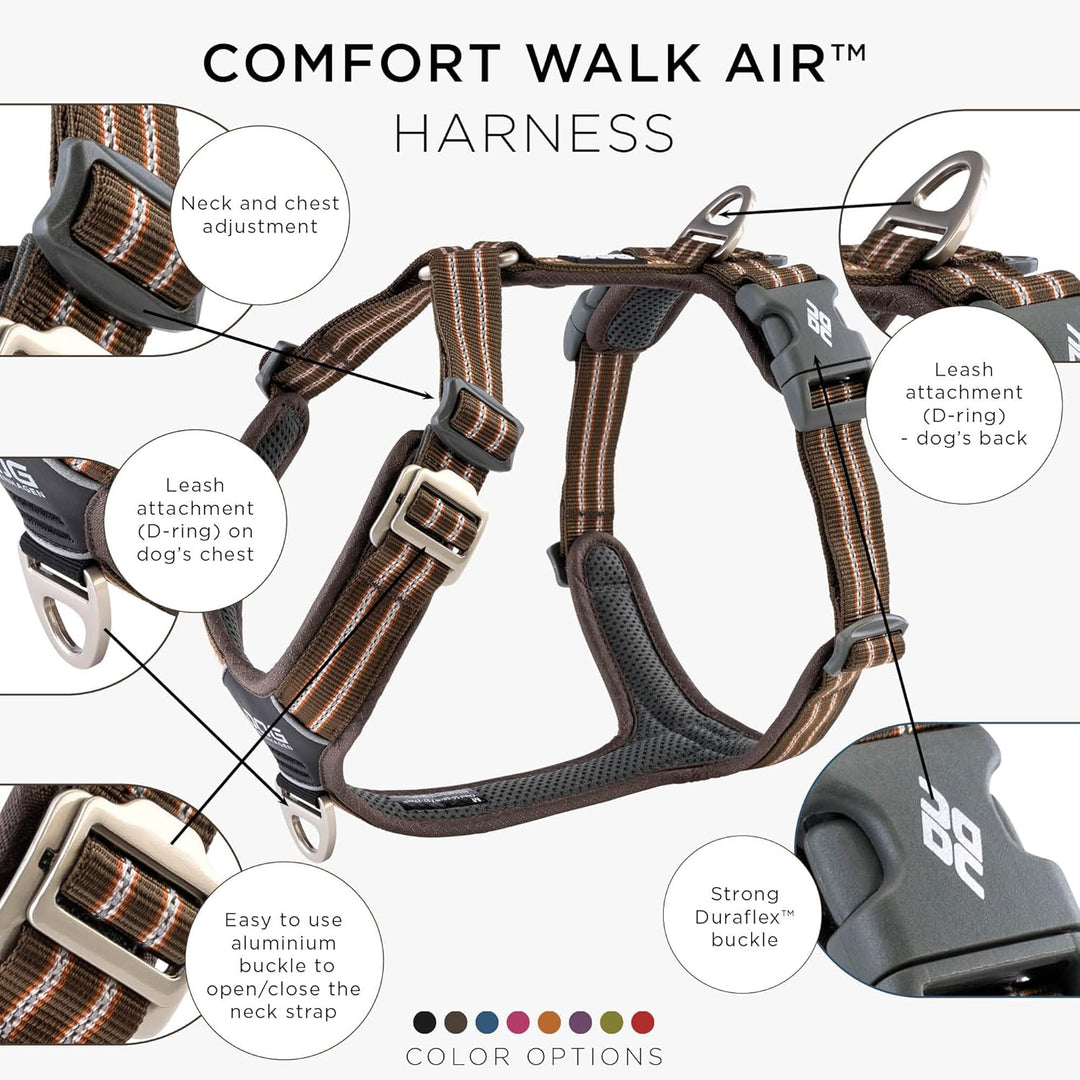 DOG Copenhagen Hundegeschirr - Comfort Walk Air Version 2 - Brustgeschirre für Hunde, Mocca, XS Mocc