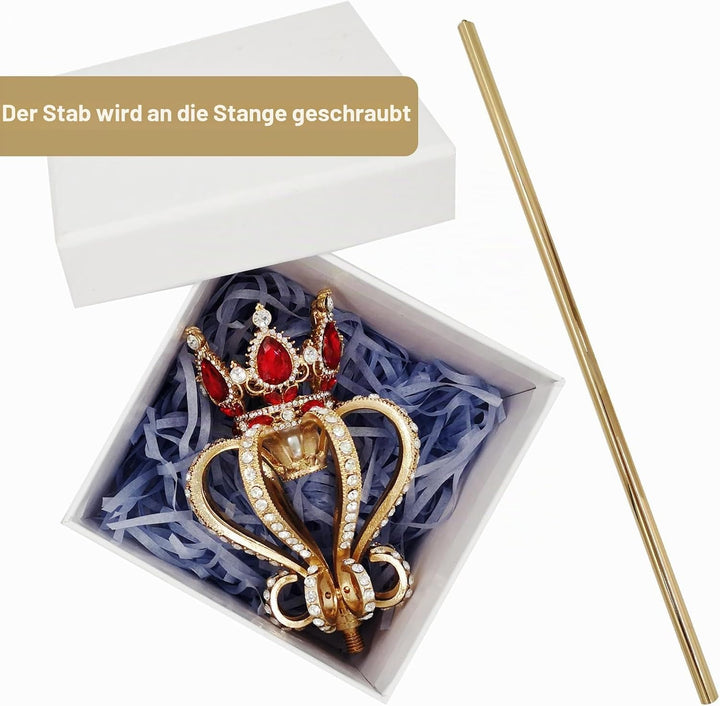 Königin König Kostüm Zepter Prinzessin Zauberstab Feenstab Zauberstab Rollenspiel Verkleidung Party