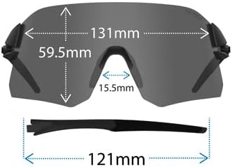 Tifosi Unisex Schiene Sonnenbrille L-XL Blau, L-XL Blau
