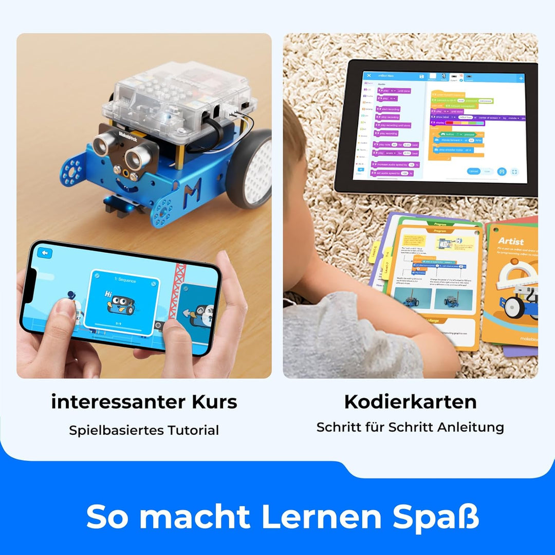 Makeblock mBot Smart Roboter Spielzeug, Scractch/Arduino Programieren Lernen, Roboter Programmierbar