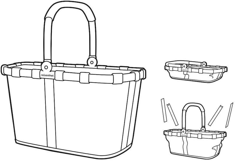 reisenthel carrybag Reflective– Stabiler Einkaufskorb mit viel Stauraum und praktischer Innentasche