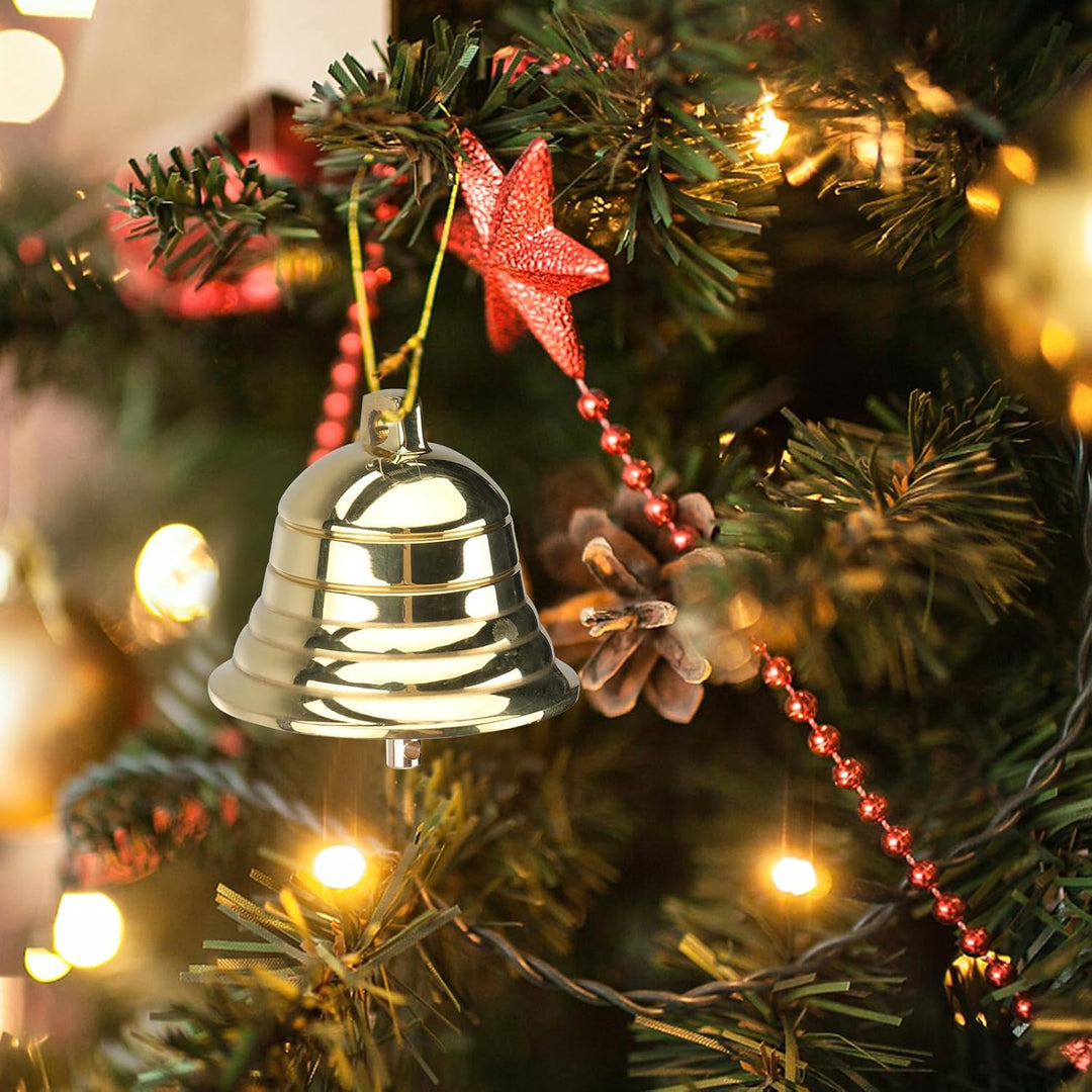 STOBOK 5Cm Weihnachten Schlitten Glocken Ornament Gold Service Glocke Grosse Kranz Weihnachten Abend
