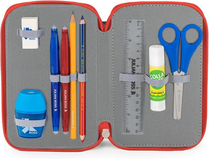 Clondo Paw Patrol Federmäppchen Kinder, 3 Organisierte Fächer, Maxi-Mäppchen, Federtasche Junge Gefü