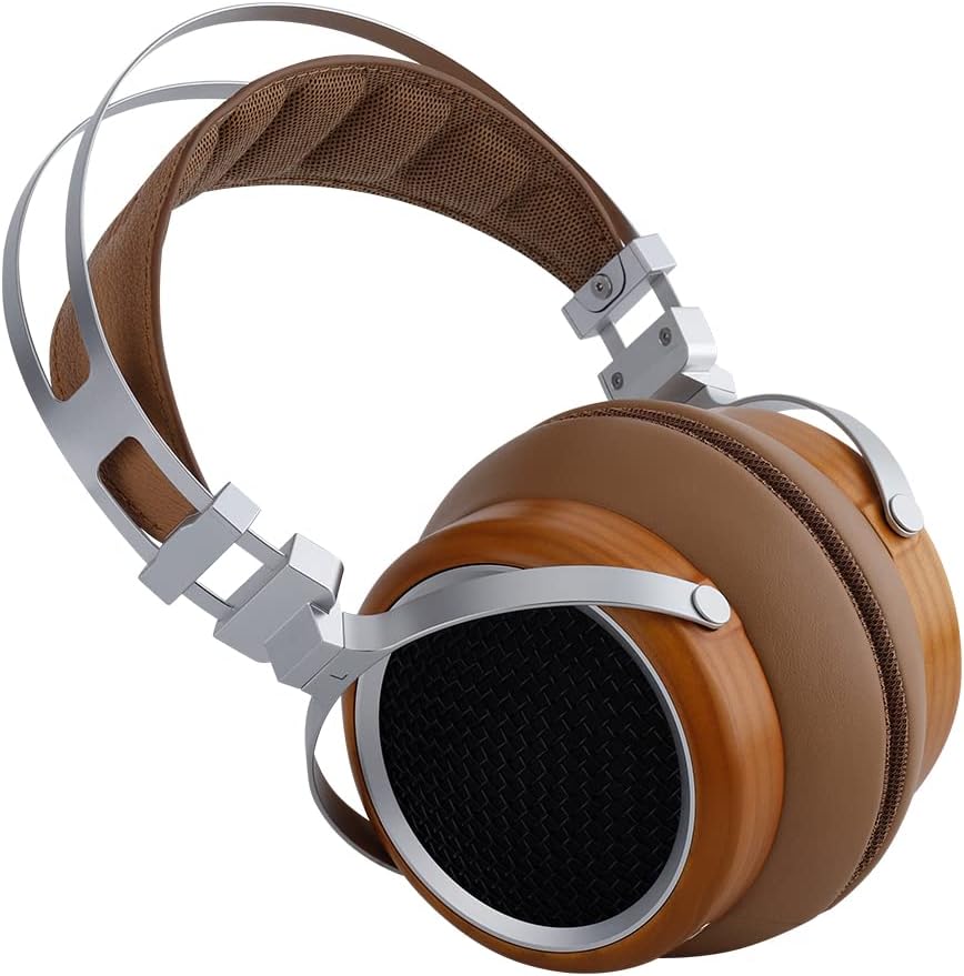 SIVGA Luan Hi-Fi 50mm Dynamischer Treiber Offener Holz Kopfhörer (Braun), Braun