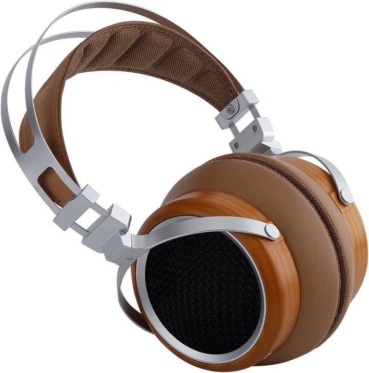 SIVGA Luan Hi-Fi 50mm Dynamischer Treiber Offener Holz Kopfhörer (Braun), Braun
