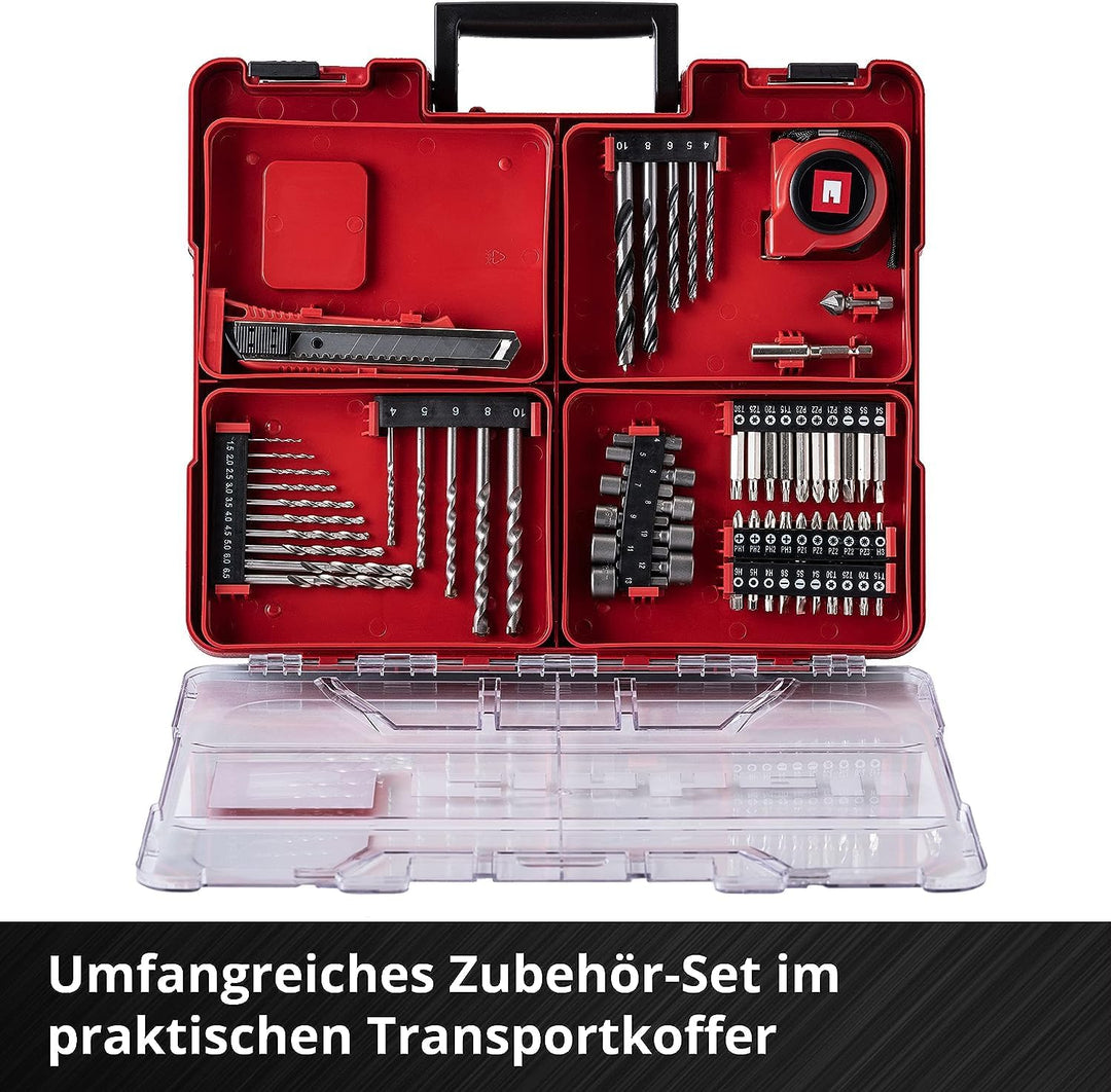 Einhell Akku-Schlagbohrschrauber-Set TE-CD 18/40 Li-i +64 (2x2,0 Ah) Power X-Change (Li-Ion, 18 V, 4