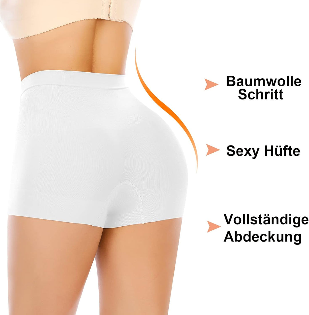 YARRCO Bauchweg Unterhose Damen Shapewear Miederhose Hohe Taille Body Shaper Unterwäsche Nahtlose Mi