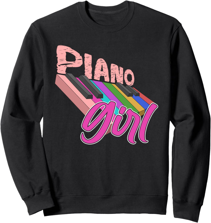 Pianist Klavierspieler Instrument Piano Mädchen Klavier Sweatshirt