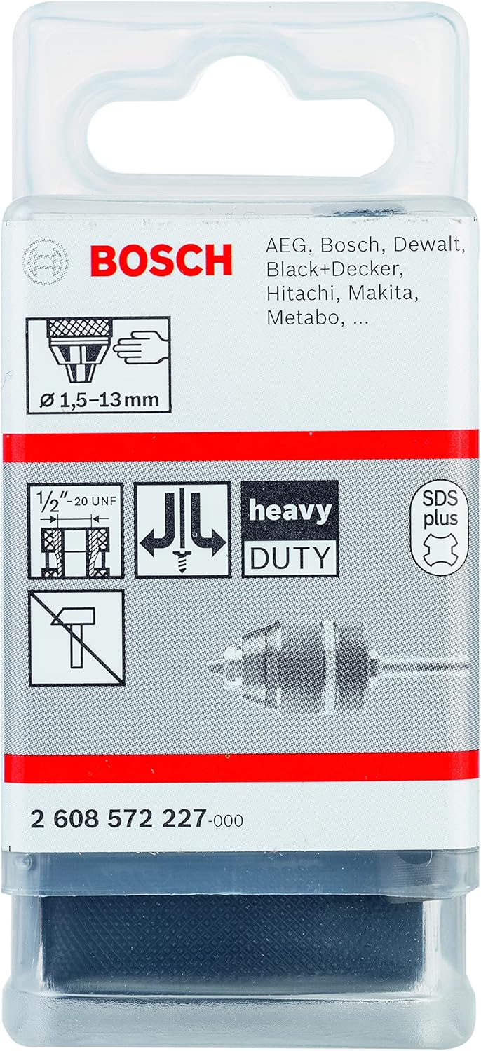 Bosch Professional Schnellspannbohrfutter (2 Hülsen, Spannbereich 1,5 - 13 mm, Aufnahme sds-plus, Re