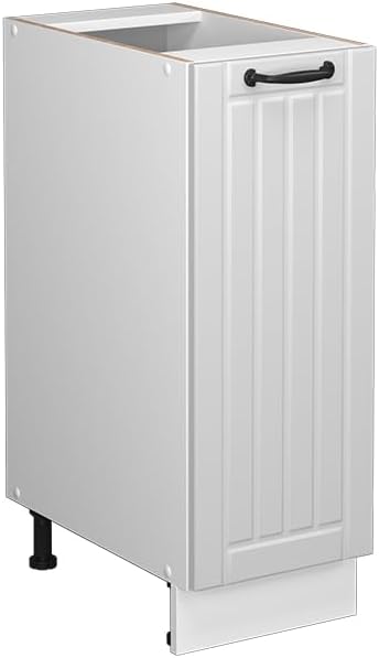 Vicco Apothekerschrank Fame-Line, Weiss, 30 cm ohne Arbeitsplatte Weiss Landhaus Apothekerschrank 30
