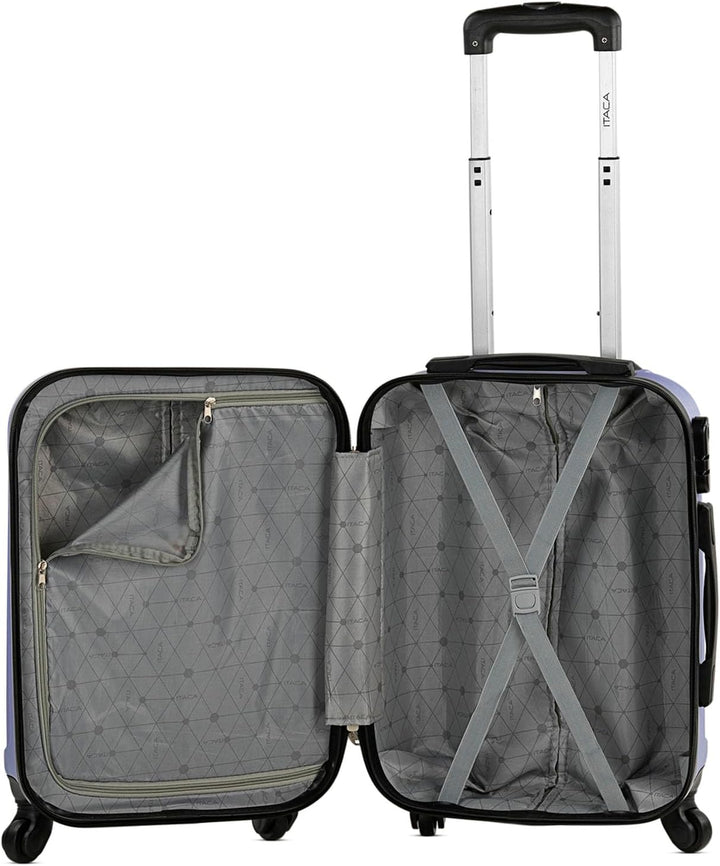 ITACA - Trolley Handgepäck Cabin Trolley Koffer Reisekoffer Hartschalenkoffer mit Zahlenschloss - Ka