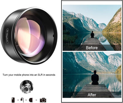 APEXEL【Updated Version HD Phone Lens Kit-170°Super (Fisheye) Wide Angle,10X Macro Lens,110° Wide Ang