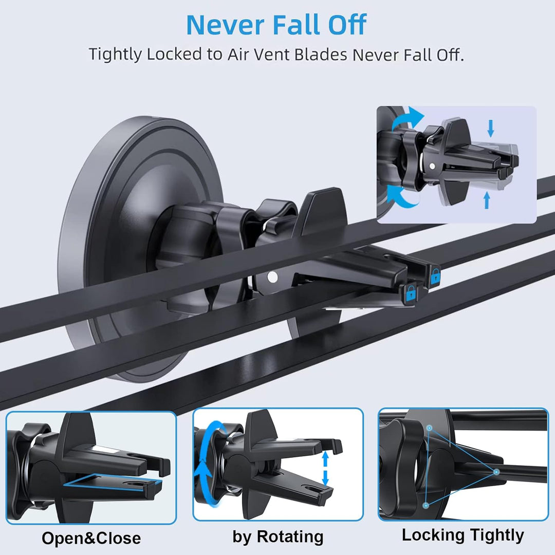 Magnetische kabellose Kfz Ladegeräthalterung, Kompatibel mit MagSafe Autohalterung und iPhone 14/14