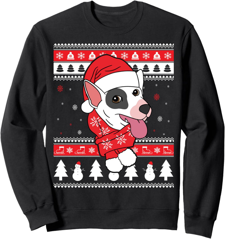 Bullterrier Lustiger Hund Hässliche Weihnachten Geschenk Sweatshirt