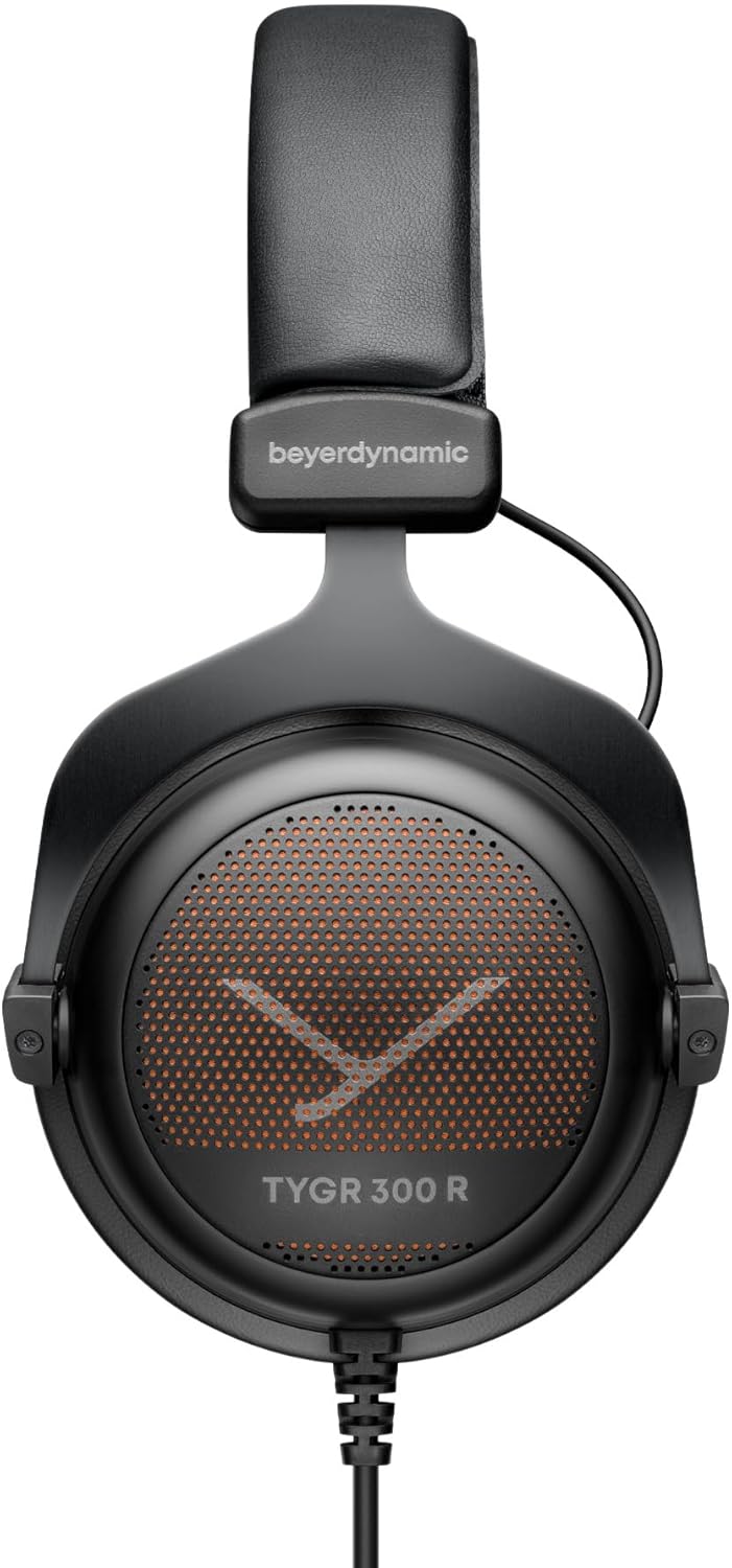 beyerdynamic TYGR 300 R Kopfhörer, offener Gaming-Kopfhörer, kabelgebunden, schwarz, geeignet für PS
