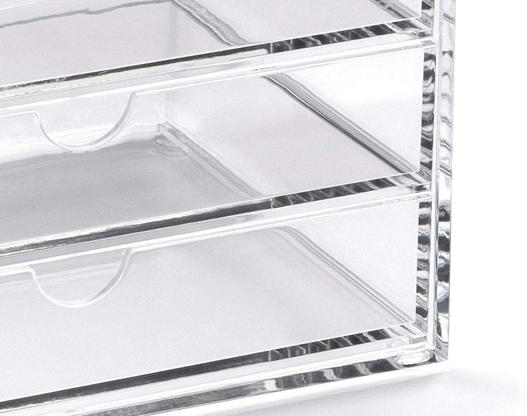 Osco A3276 Magazin mit 3 Schubladen aus klarem Acryl, Transparent Medium (3 Drawer), Medium (3 Drawe