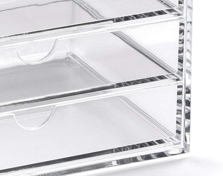 Osco A3276 Magazin mit 3 Schubladen aus klarem Acryl, Transparent Medium (3 Drawer), Medium (3 Drawe