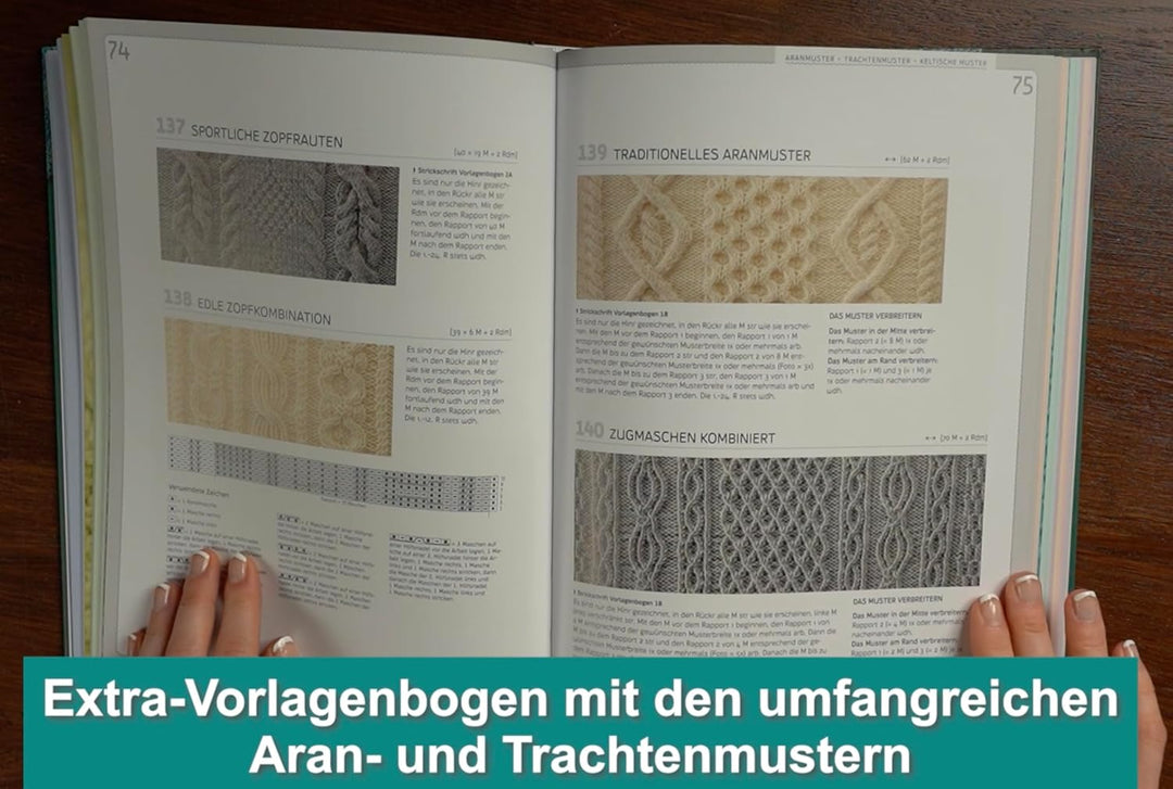 Strickmuster. Die Sammlung.: 500 Muster: Ajourmuster, Zopfmuster, Keltische Motive, Patentmuster u.v