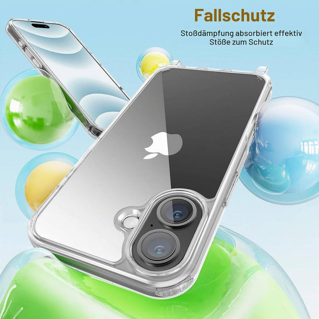 GOODVISH Handykette für iPhone 16 Hülle mit Band (6.1") | Kameraschutz und Bildschirmschutz | | Neck