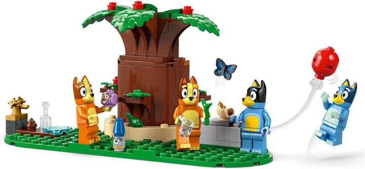 LEGO Bluey: Blueys Haus - Modulares Spielzeug mit Räumen, Garten, 4 Minifiguren und Zubehör - Gesche