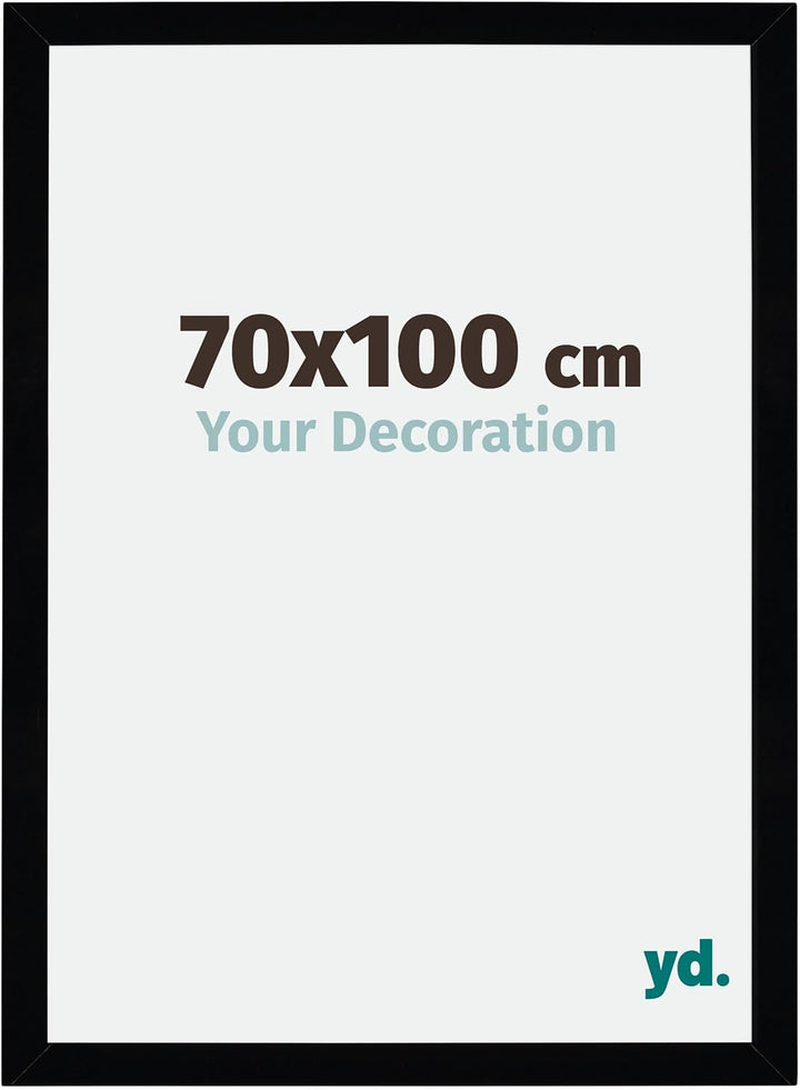 yd. Your Decoration - Bilderrahmen 70x100 cm - Bilderrahmen aus MDF mit Acrylglas - Antireflex - Aus