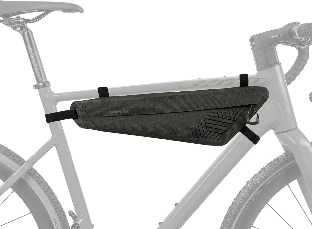 Topeak MidLoader DryBag M Rahmentasche Schwarz 3 L, wasserdichte Bikepacking Fahrradtasche aus TPU u