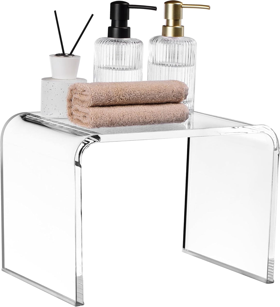 Navaris Acryl Duschhocker modern - Badhocker für die Dusche - Ideal als Duschstuhl Badhocker Badezim