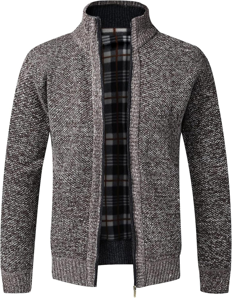 GLESTORE Strickjacken für Herren Strickjacke Cardigan Trachtenjacke Herren Fleecejacke Winter Herren