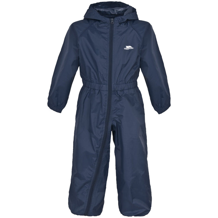 Trespass Unisex Kinder Button Regenanzug 2-3 Navy Blue, 2-3 Navy Blue