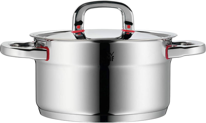 WMF Premium One Topfdeckel 20 cm, Metalldeckel mit Dampföffnung, Cromargan Edelstahl poliert, Cool+