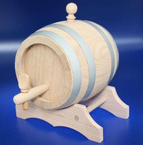 MAAJ® WEINFASS/WHISKYFASS/SCHNAPSFASS KOMPLETT AUS EICHENHOLZ 1,2,3,5,10L - MADE IN SLOWENIEN (5 L -