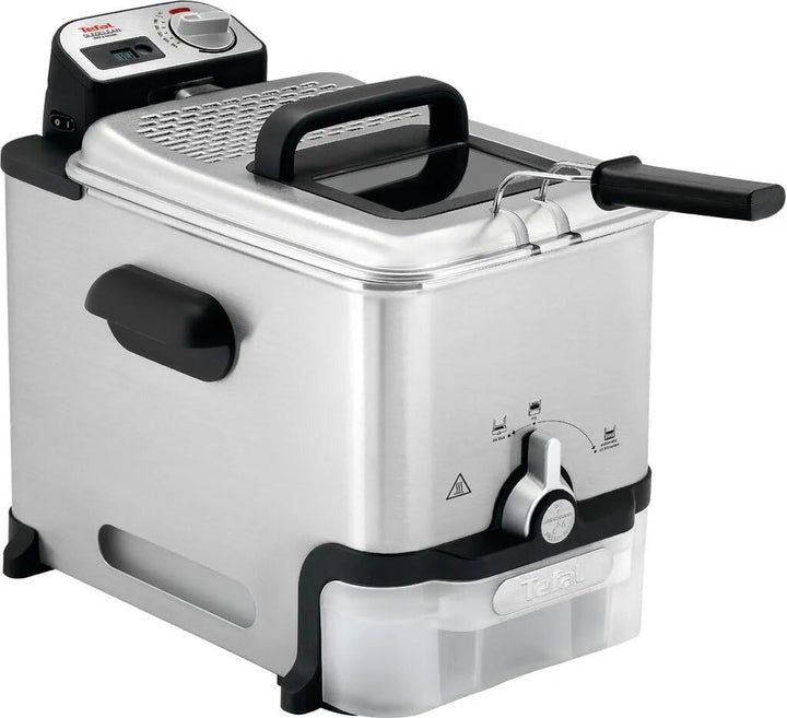 Tefal Oleoclean Pro Elektrische Fritteuse, 3,5 L, automatische Ölfilterung, XL-Kapazität, 4-6 Person