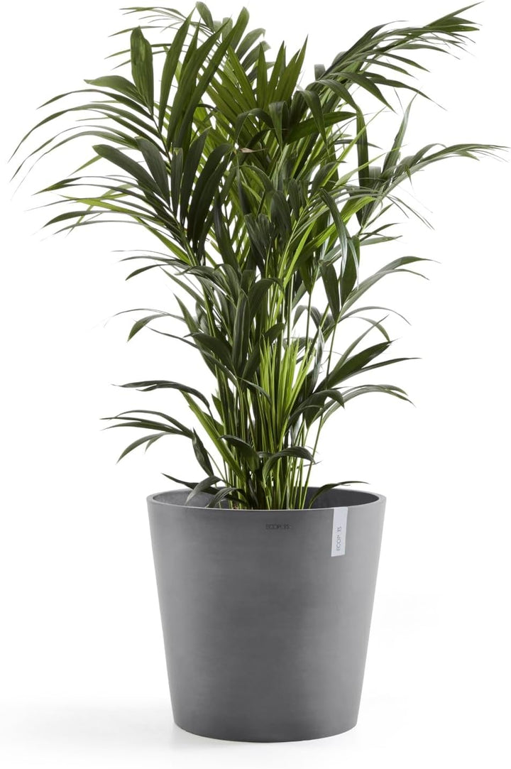 ECOPOTS Blumentopf Amsterdam Hell Grau - Durchmesser Ø 60 cm rund gross - Pflanzentopf aus Recycling