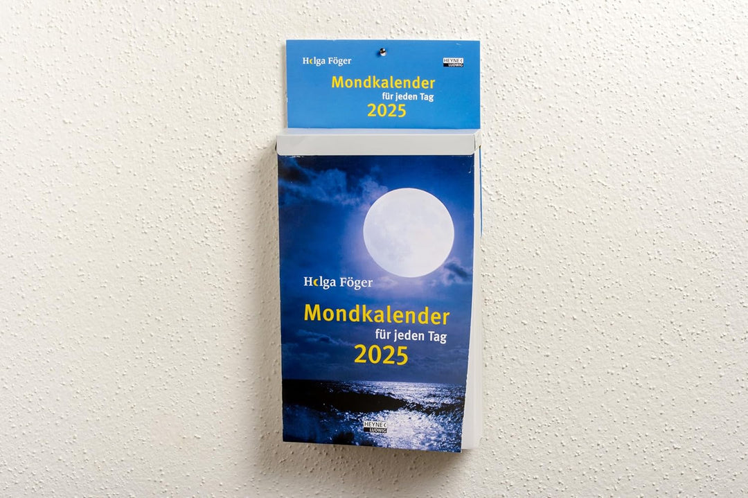 Mondkalender für jeden Tag 2025: Tages-Abreisskalender – perforierte Seiten – zum Aufstellen oder Au