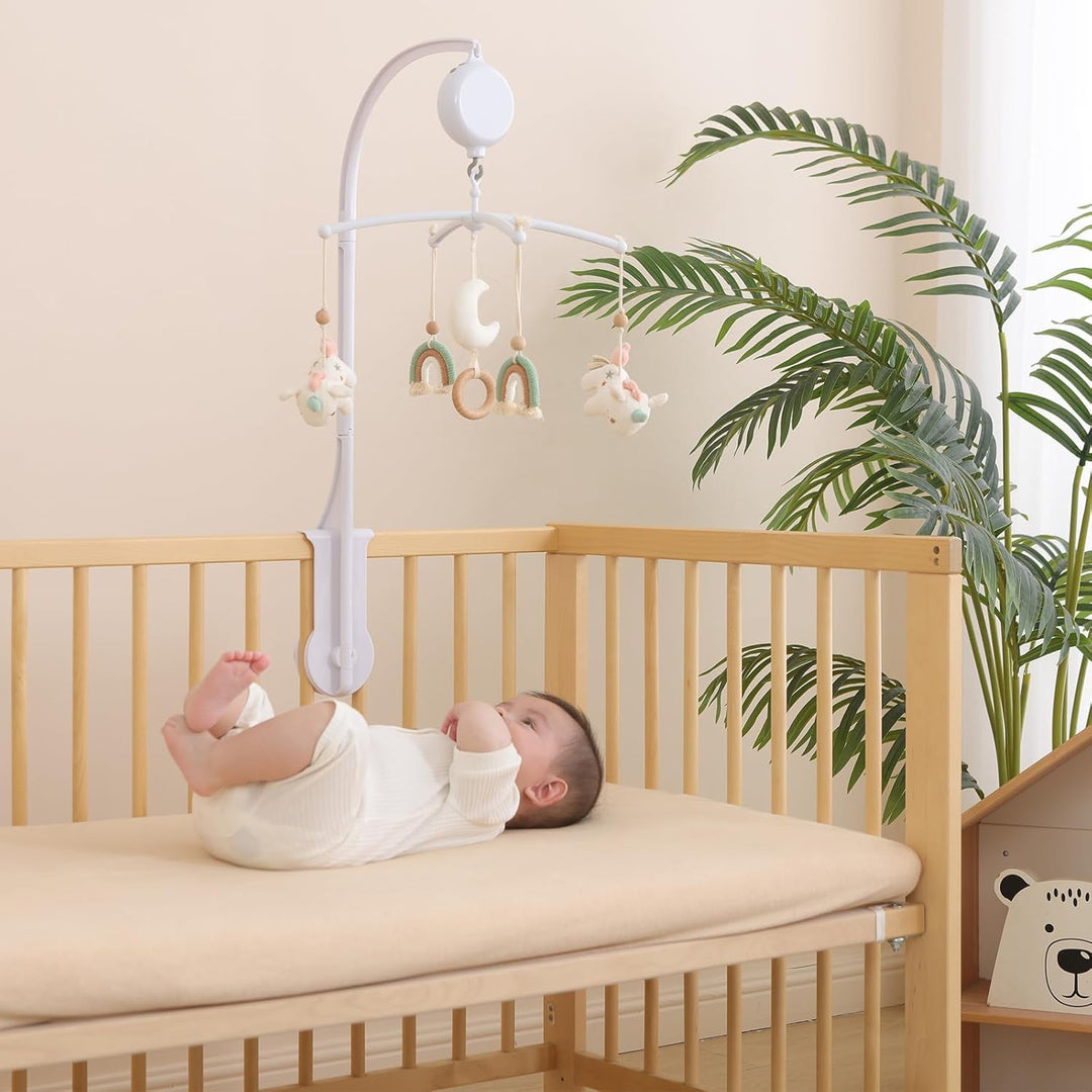 Mobile Baby,Baby Spieluhr mit 35 Musik,Einstellbare Lautstärke,Einfach anzubringen,Stoppt nach 30 Mi