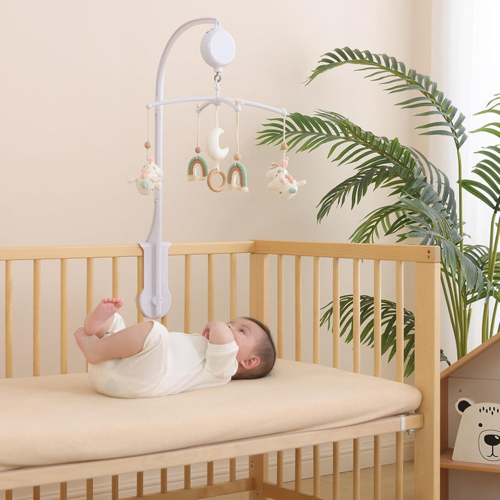 Mobile Baby,Baby Spieluhr mit 35 Musik,Einstellbare Lautstärke,Einfach anzubringen,Stoppt nach 30 Mi