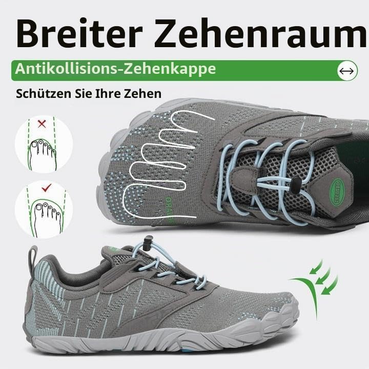 SAGUARO Unisex Barfussschuhe Damen Minimalistische Fitnessschuhe Herren Outdoor Wanderschuhe Trailla