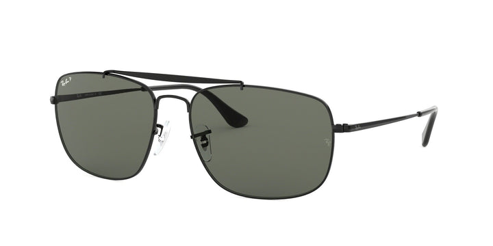 Ray-Ban Herren 0RB3560 002/58 61 Sonnenbrille, Schwarz (Black/Greenpolar)