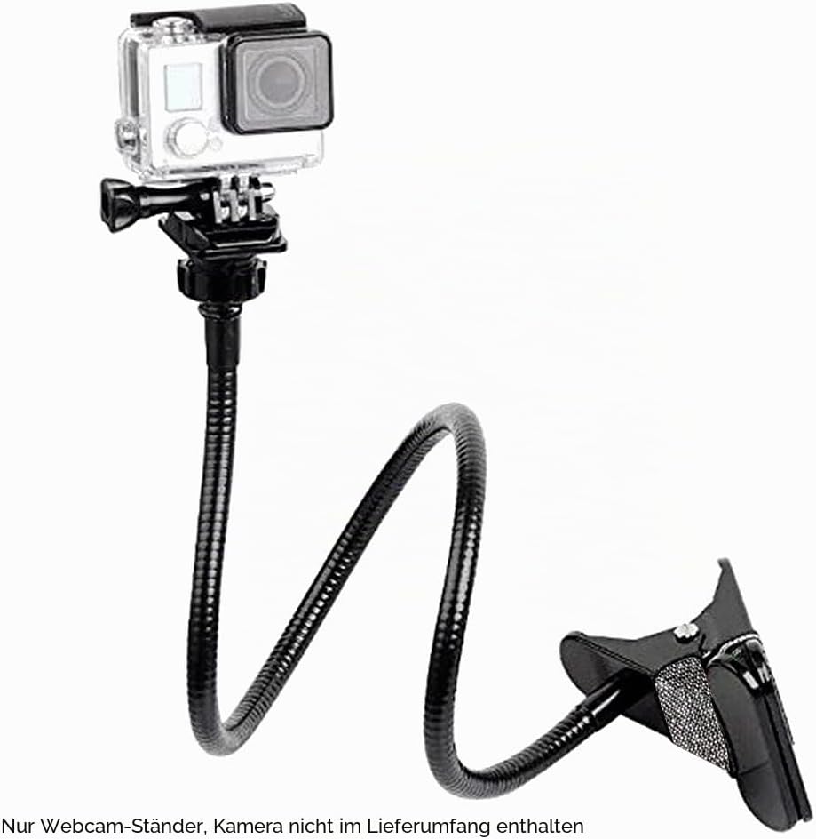 Faderr Webcam-Ständer, verbesserter flexibler Schwanenhals-Webcam-Arm, Kameraklemme Schwanenhals-Stä