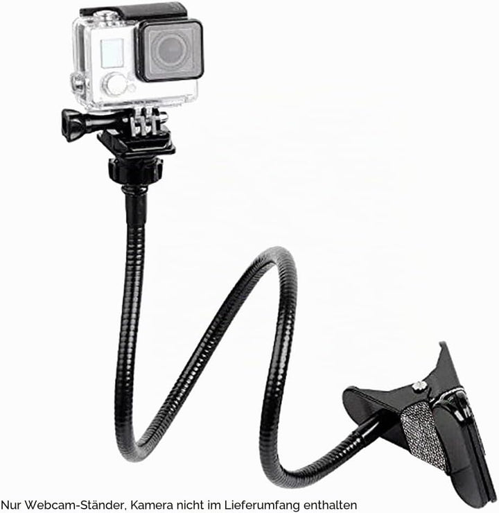 Faderr Webcam-Ständer, verbesserter flexibler Schwanenhals-Webcam-Arm, Kameraklemme Schwanenhals-Stä