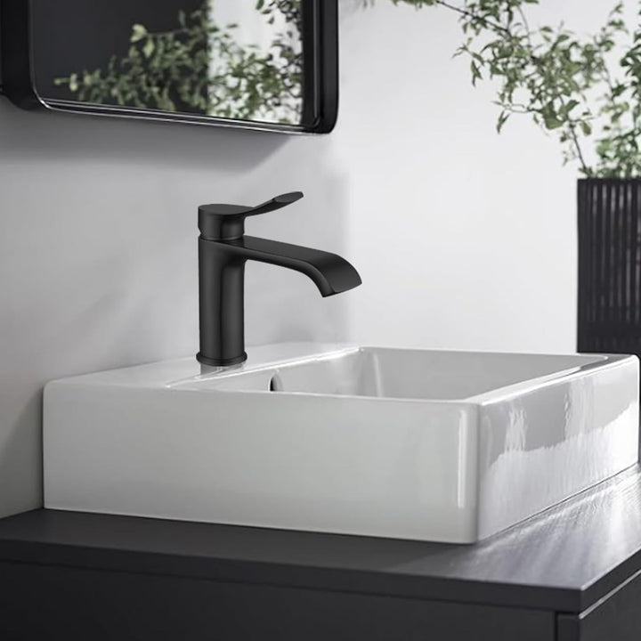 BELZ Wasserhahn Bad, Einhebel Waschtischarmatur, Waschbecken Armaturen, Armatur Badezimmer, Mischbat