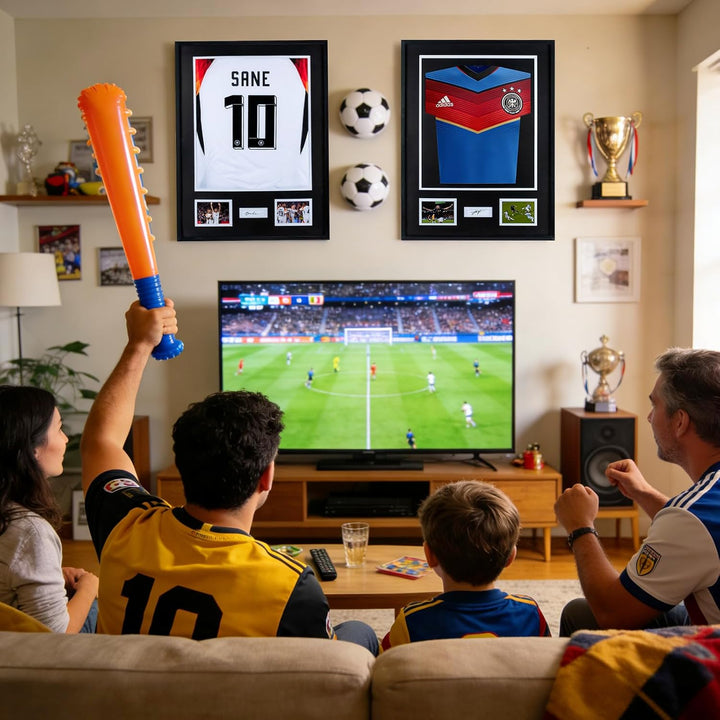 Trikotrahmen 60x80 Trikot Bilderrahmen: Aluminium Rahmen Einrahmung Fussballtrikot - Gross XL Objekt