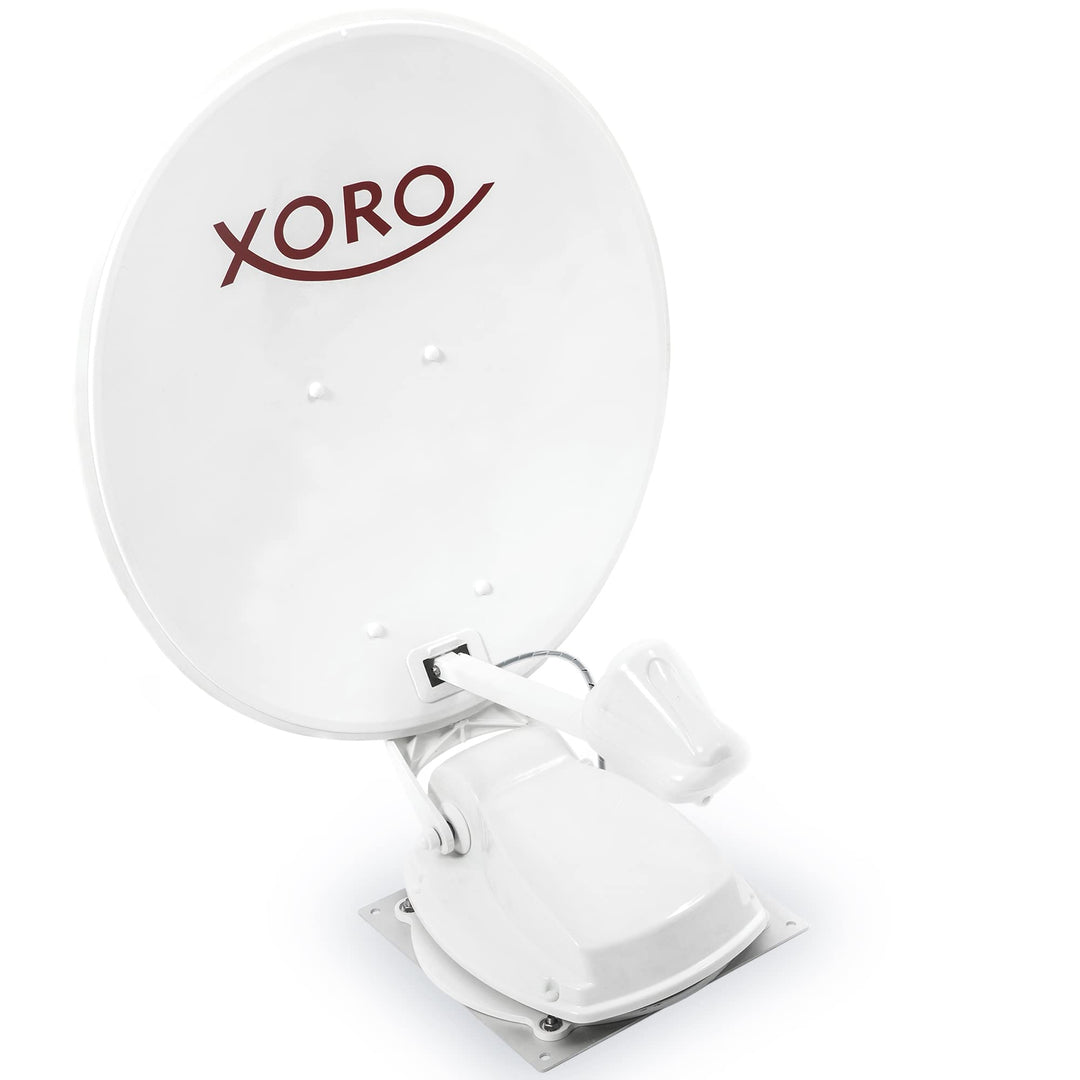 XORO MTA 65 - vollautomatische 65cm Satelliten-Antenne, Einsatz stationär &amp; mobil, 12/24 Volt Betrie
