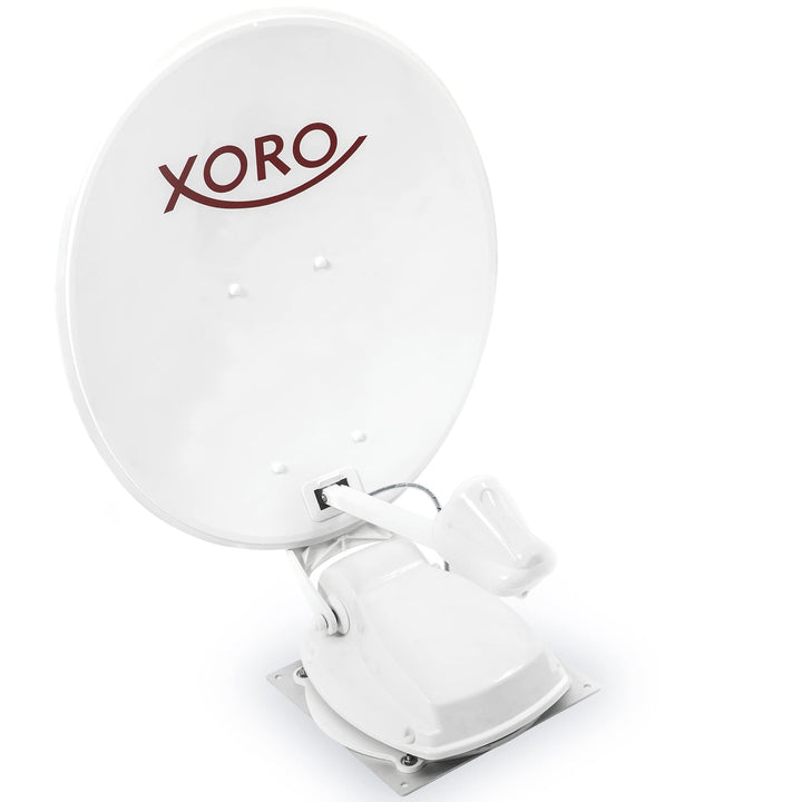 XORO MTA 65 - vollautomatische 65cm Satelliten-Antenne, Einsatz stationär &amp; mobil, 12/24 Volt Betrie