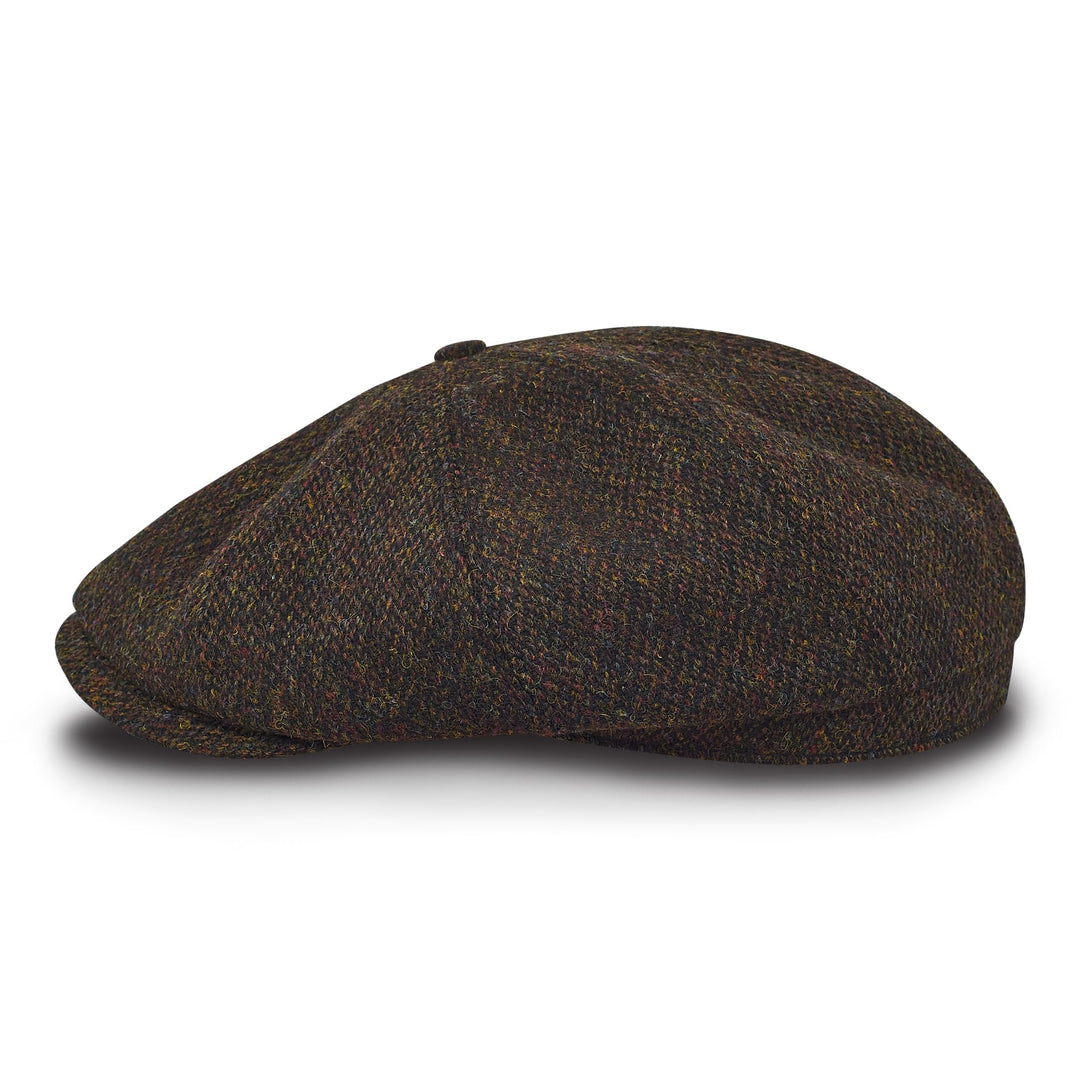 Sterkowski Shelby Mütze | Tweed Schiebermütze für Herren | Warm Elegant 100% Wolle Zeitungsjunge Kap