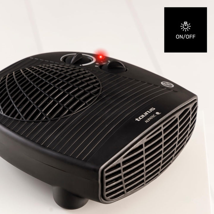 Taurus Heizung | TFH-3001 | 2000 W | 2 Heizstufen | Ventilatorfunktion | Regulierbares Thermostat |