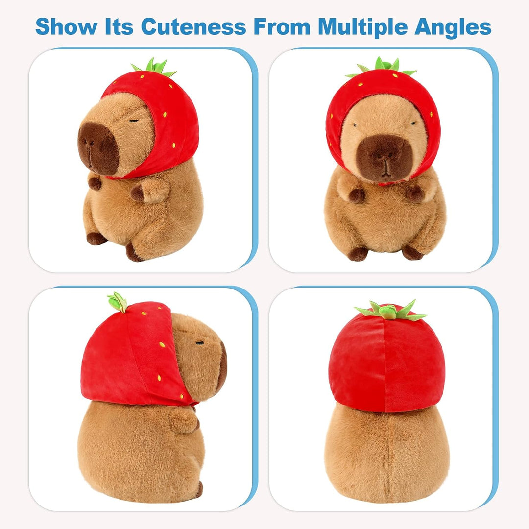 shownicer Plüschtier Capybara Kuscheltier Stofftier Kawaii Capybara Plüsch Kissen Spielzeug Wurfkiss